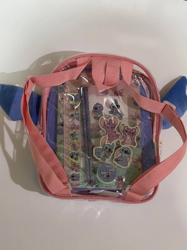 Рюкзак дитячий "Stitch" Primark з канцелярією пухнастий