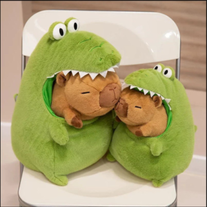 М'яка іграшка "Капібара в Крокодилі" 30 см