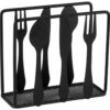 Серветниця "Cutlery/ Столові прибори" сталь чорна