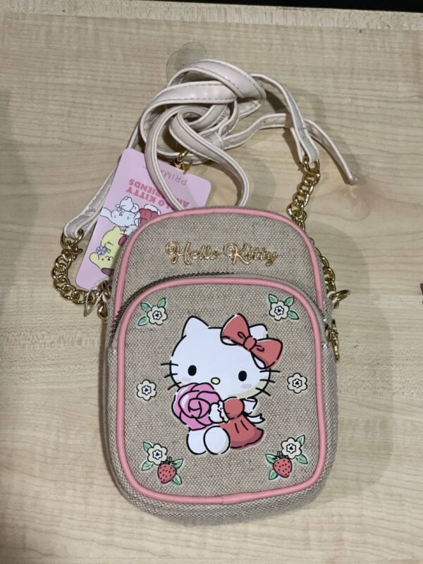 Сумочка для телефону/гаманець Primark "Hello Kitty" тканина беж