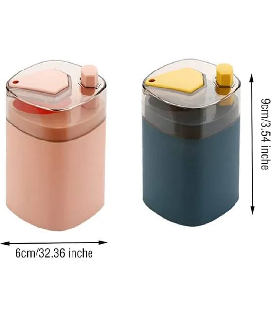 Тримач для зубочисток автоматичний пластиковий в скандинавському стилі, синій/білий/рожевий