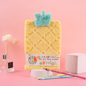 Блокнот А5 милий плюшевий, ананас