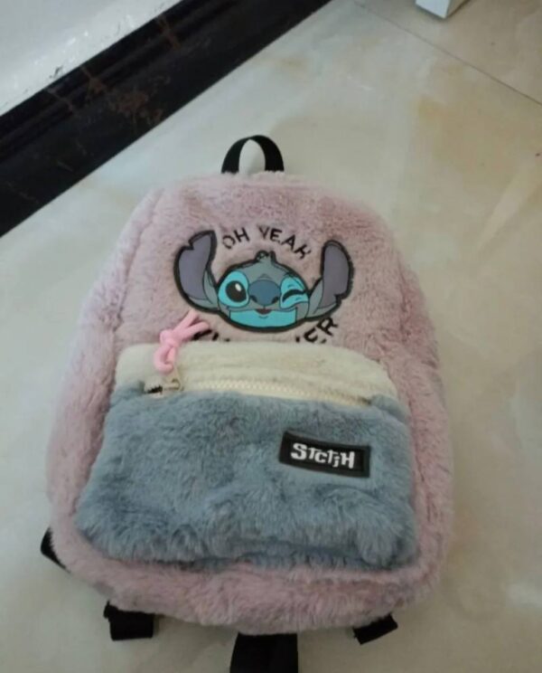 Рюкзак "Stitch" плюшевий рожевий