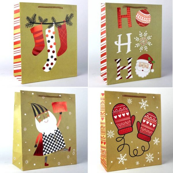 Пакет подарунковий "S" (18*23*10) Новорічний