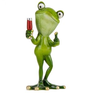 Статуетка "Жаба з келихом" 16,5 см