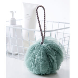 Мочалка для купання у вигляді кулі, ніжно-зелена