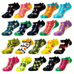 Шкарпетки унісекс з фруктовим принтом короткі розмір UNI