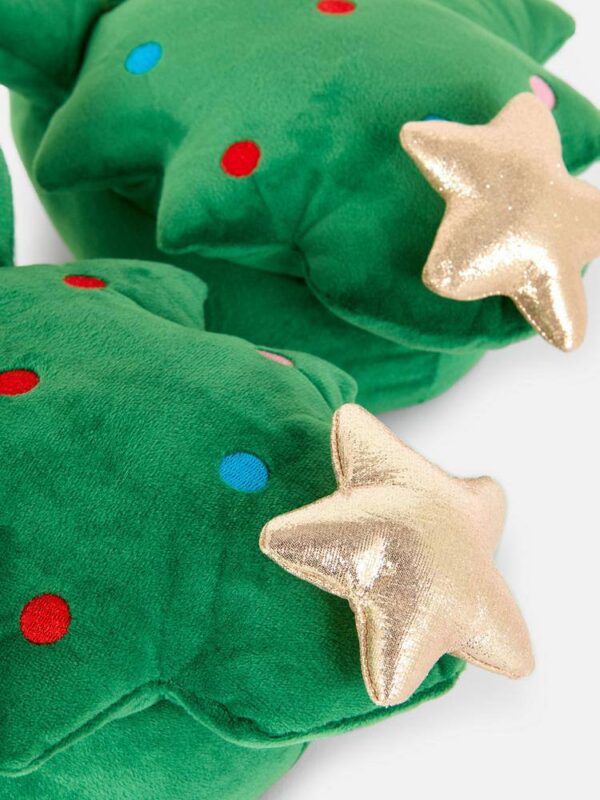 Тапочки-3D жіночі "Ялинка" Primark плюшеві