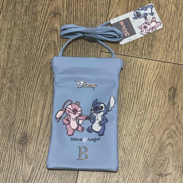 Сумочка-мішок для телефону Primark "Stitch" синя