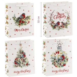 Пакет подарунковий "M" (32*26*12) Новорічний