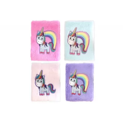 Блокнот А5 плюшевий WB "Єдиноріг" 80 арк.