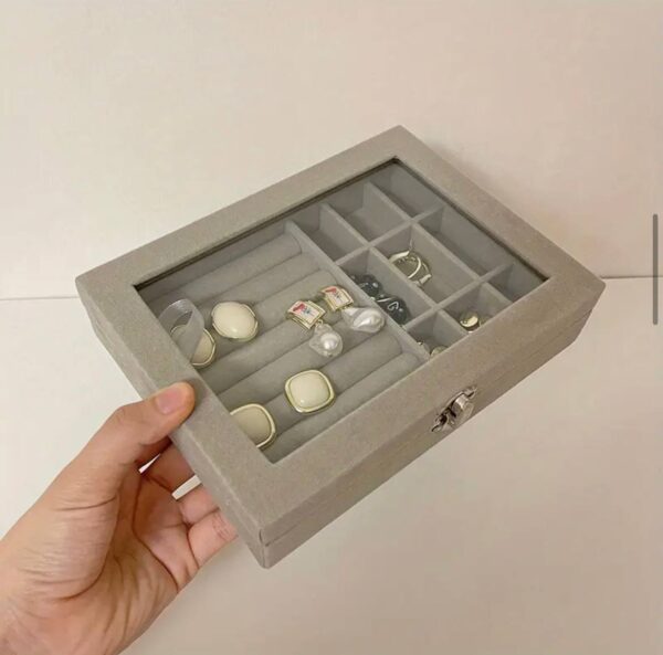 Скринька для прикрас оксамитова (20*15*5) мікс кольорів