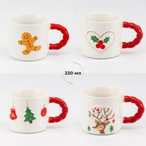 5c89610a-ef16-4b7d-a3b7-c0b1f49a3404.jpg Чашка керамічна Новорічна "Різдво у деталях" 230 мл