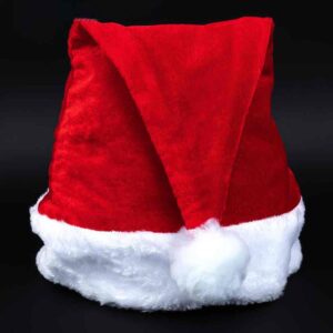 Шапка Новорічна "Дід Мороз" оксамитова