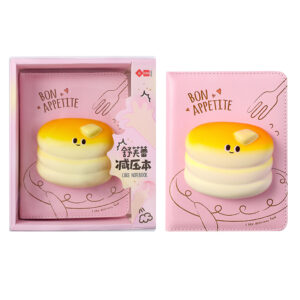 Блокнот з іграшкою сквіш, що знімається (127*175), бургер