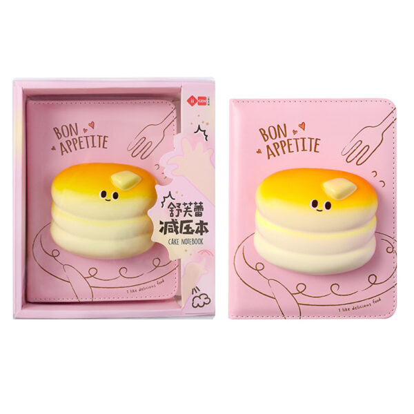 Блокнот з іграшкою сквіш, що знімається (127*175), бургер