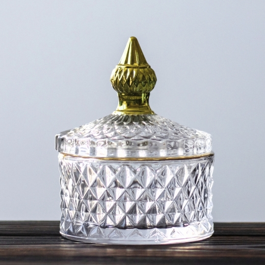 Шкатулка скляна "Лейла" 10 см