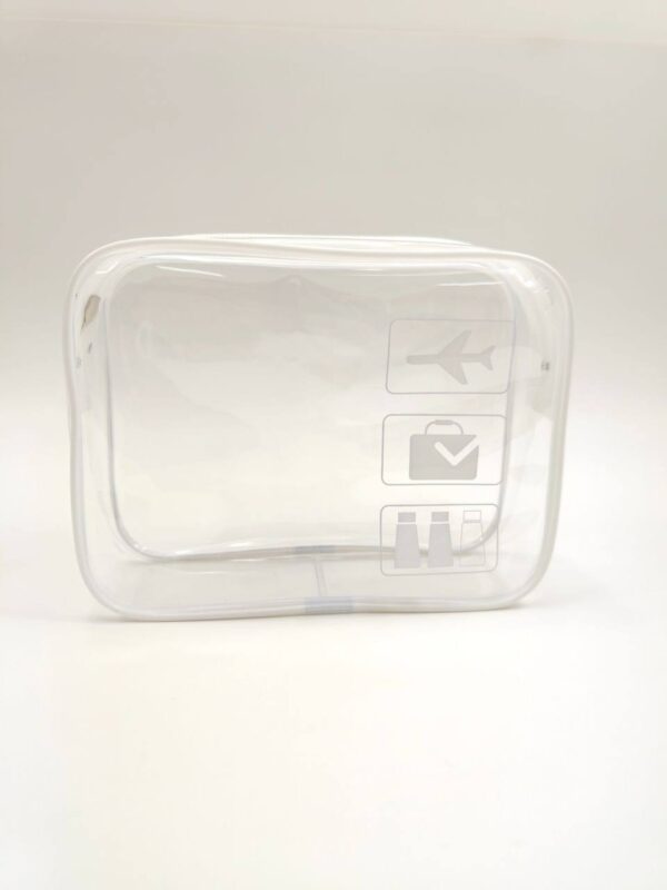 Косметичка "Travel" прозора з білим