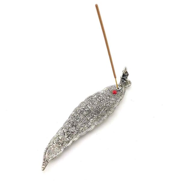 Підставка для пахощів "Будда/ Листок" метал 22х5х3,5 см