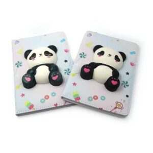 Блокнот А5 JO "Панда" шкірзам зі сквішем 80 арк./ лінія