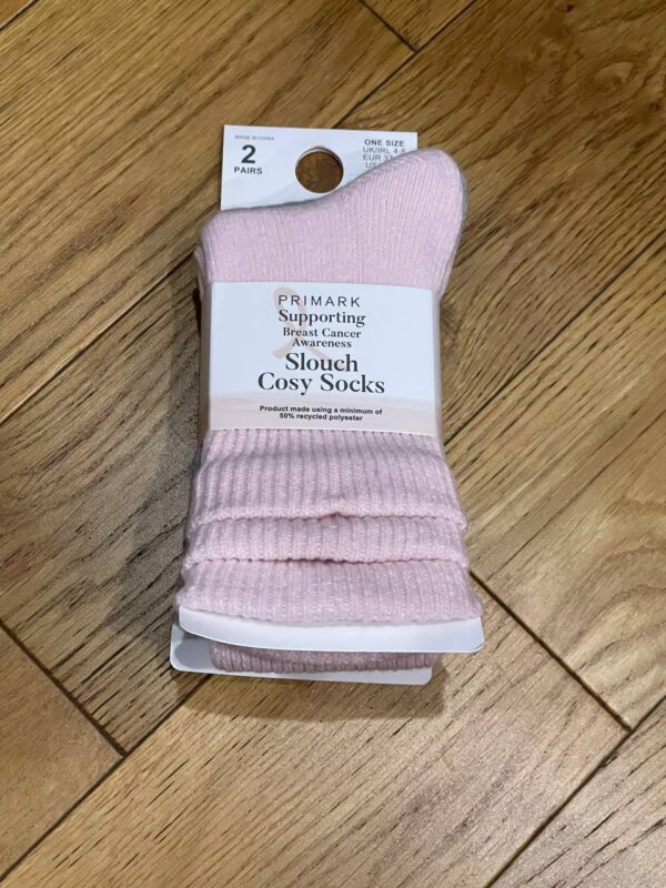 60edadc7-b6eb-49fd-aa23-3ad5c0cd399f-1.jpg Набір шкарпеток Slouch Cosy Primarkі сірі/ рожеві (2 пари)