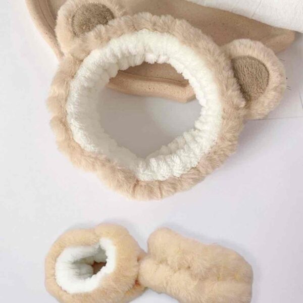 Набір для вмивання "Ведмедик" пов'язка косметична з манжетами