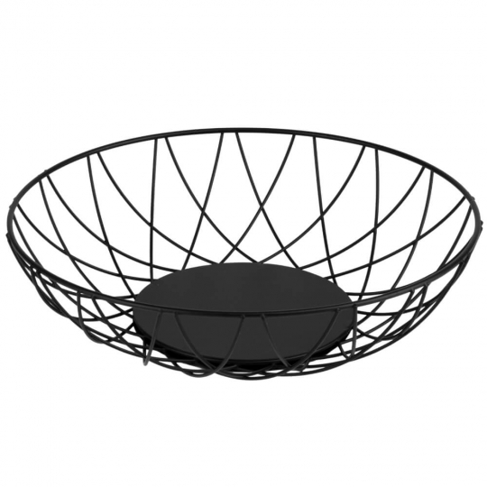 Фруктівниця металева "Шарм" 28 * 7,5 см чорна
