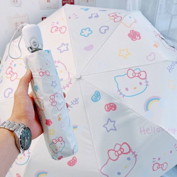 Парасоля компактна автомат "Hello Kitty" 8 спиць