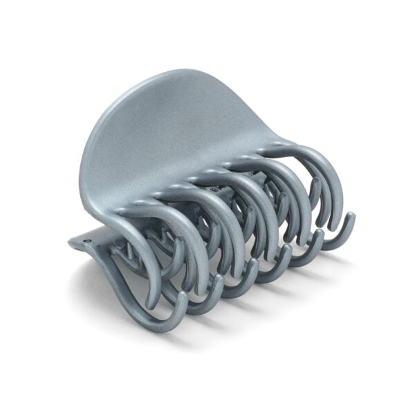 Заколка/ краб для волосся пластикова 6,3 см з подвійними зубцями мікс кольорів