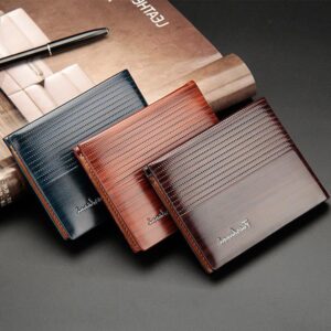 Гаманець чоловічий вінтажний Fuerdanni, чорний/кемел/коричневий