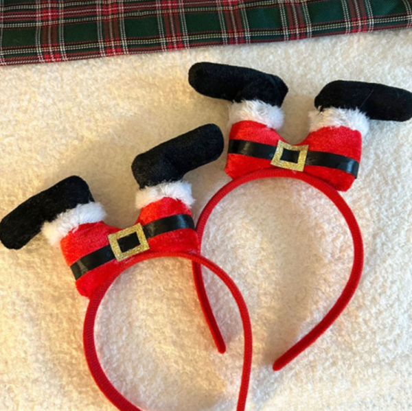 Обруч Новорічний «Чобітки Санти»