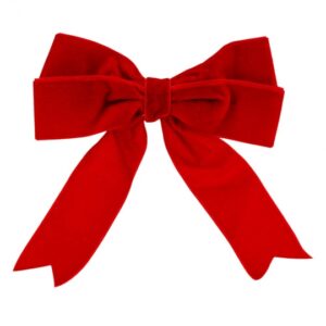 64989174-1487-4720-a231-a08b97200f22.jpg Бант декоративний оксамитовий 16 см/ 1 шт червоний