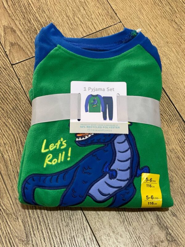 Піжама дитяча Primark "Динозавр" флісова
