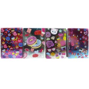 Блокнот А5 на спіралі WB "Пончики" 80 аркушів