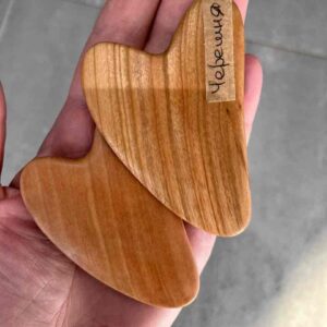 Масажер-Скребок для масажу Гуаша дерев'яний Ameli