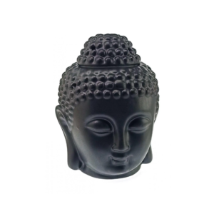 Аромалампа керамічна "Будда" чорна 14 см