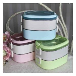 6933a93b-b744-403b-b9b0-ecb6e8342490.jpg Ланч-бокс термо 2 яруси прямокутний рожевий/ блакитний/ салатовий 1250 мл