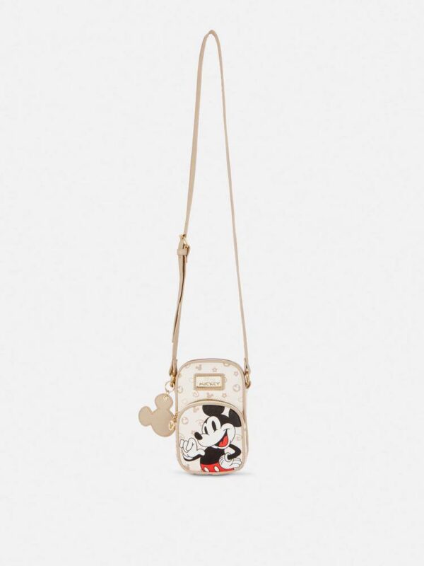 Сумочка для телефону/гаманець 2 в 1 "Disney/Mickey" Primark еко-шкіра беж