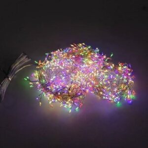 Гірлянда-штора-кластер "Роса" 200 LED/ 3*0,6 м/ 10 ліній кольорове світло з пультом (USB)