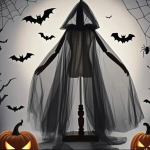 6d1f7b3c-0cab-41eb-b6df-af2f49fc8f40-1.jpg Костюм/ Плащ на Хелловін з капюшоном з фатину чорний 150 см (від плеча)