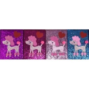 Блокнот А5 "Пудель" блискучий 80 арк.