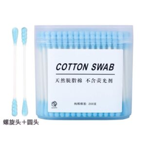 70559935-7cfc-401e-9cd7-182a1ce5ba2a.jpg Палички котонові косметичні зі спіральною головкою, 200 шт сині