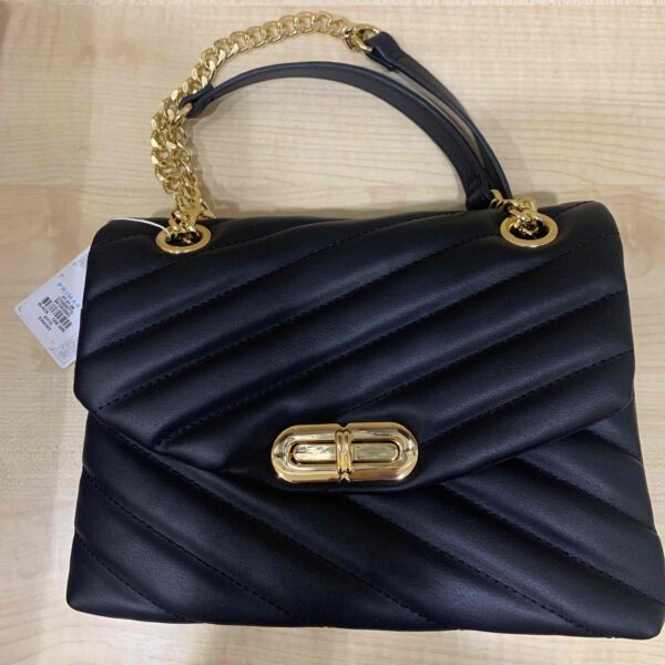 Сумочка-конверт з ручками стьобана Primark чорна