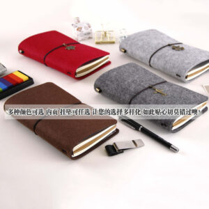 Блокнот фетровий, 48 аркушів, зелений