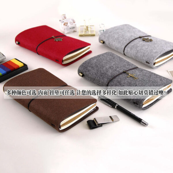 Блокнот фетровий, 48 аркушів, зелений