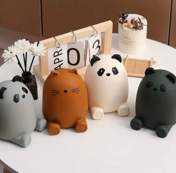 Скарбничка силіконова "Панда/ Ведмедики" 11*13 см