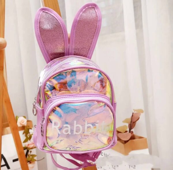 Рюкзак дитячий "Rabbit" голографічний з блискітками 21*19*13