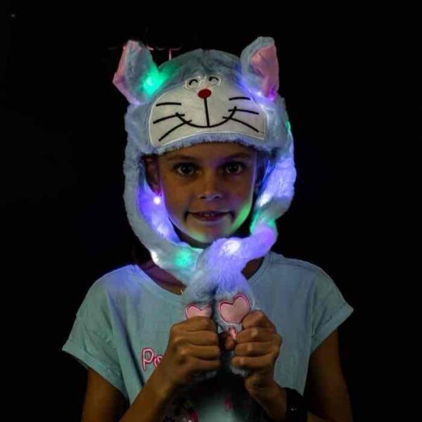 Шапка з рухливими вушками «Кіт Дореамон» та підсвіткою