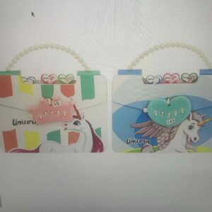 Блокнот-сумочка A5 на замку з кодом WB "Єдиноріг" 55 аркушів