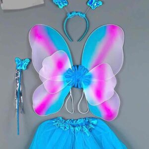 Костюм карнавальний дитячий "Метелик" крила/спідниця блакитний